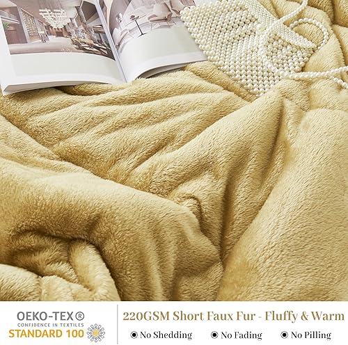 Miniatura 2 de YIYEA Juego de 2 fundas de almohada de piel sintética tamaño Queen, ultra suaves y esponjosas, lujosas y acogedoras fundas de almohada con cierre de