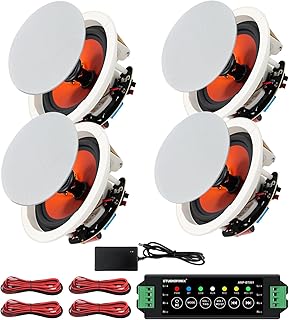 STUDIOFINIX - Haut-parleurs intégrés pour plafond Bluetooth 6,5