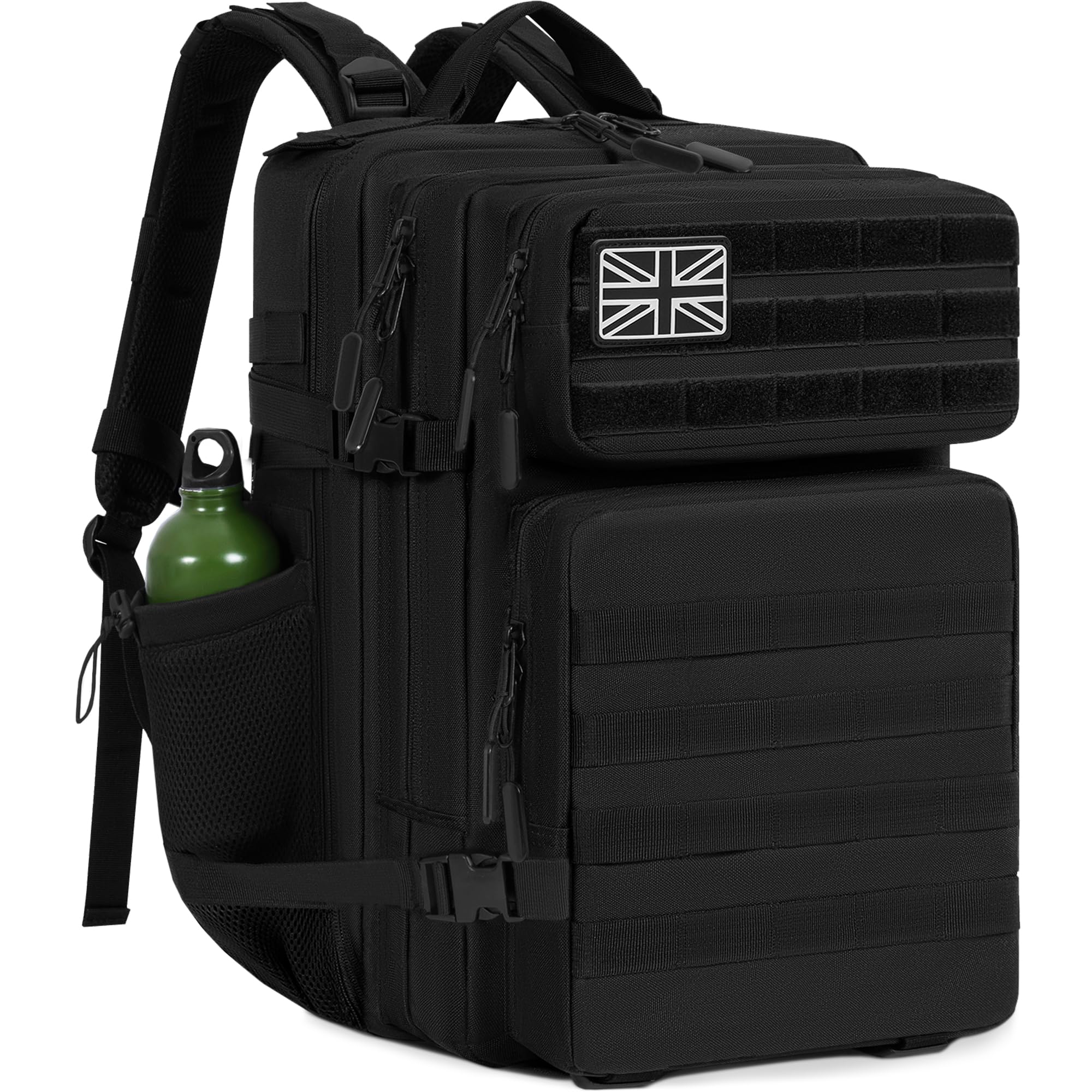 OUUTMEE 50L Sac à Dos Tactique Militaire avec Système Molle, Imperméable, Grande Capacité pour Randonnée Camping Voyages