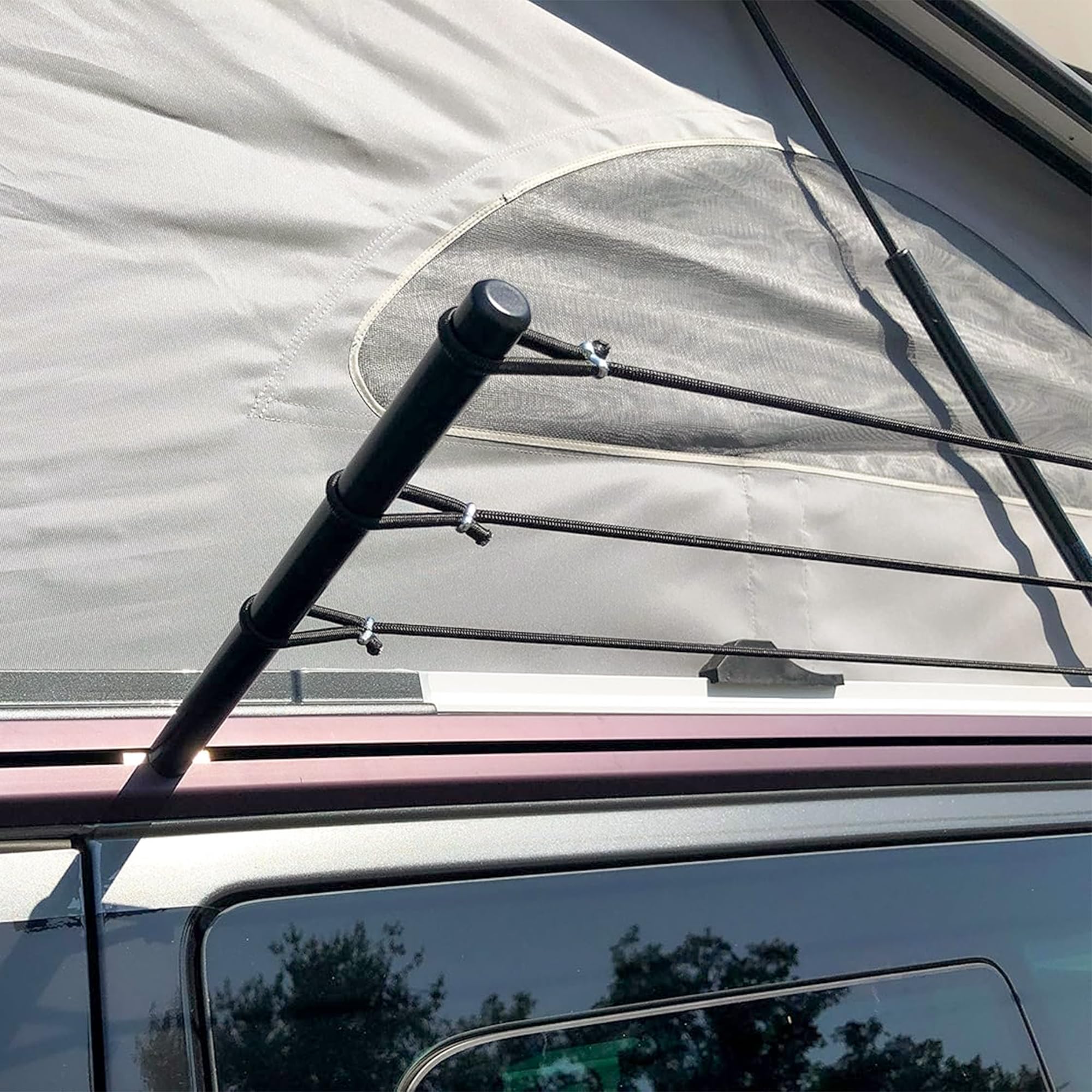 Bus-Boxx Wäscheleine für Kederschiene – Camping Wäscheleine, 5 m, Nylon, passend für VW T5, T6, T6.1 California (Beach/Coast/Ocean)