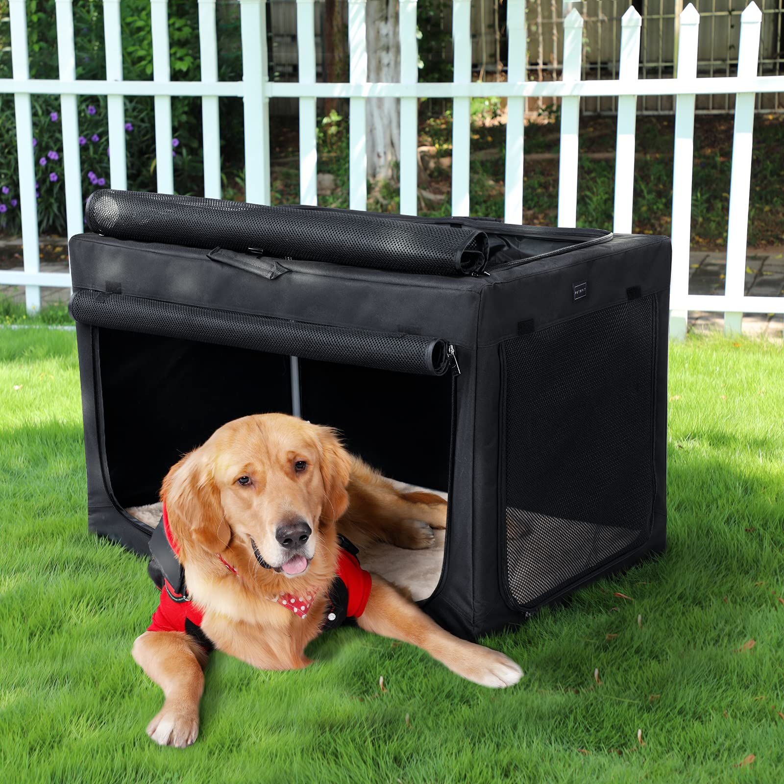 Buy Petsfit Dog Crate Large, Portable Dog Travel Crate with Sturdy