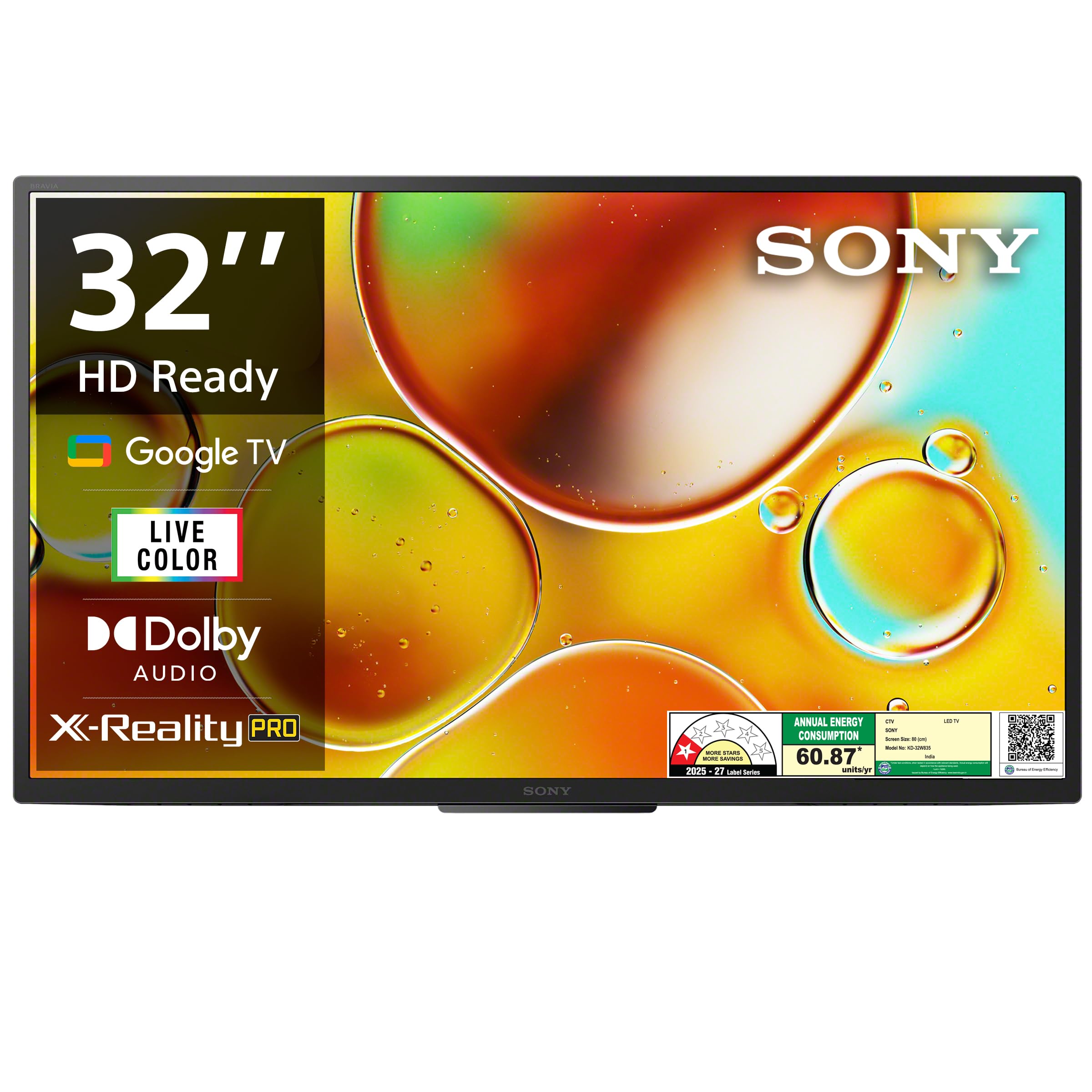 Sony BRAVIA 80 cm (32 inches) HD Ready Smart LED Google TV KD-32W835 (Black)-image-38