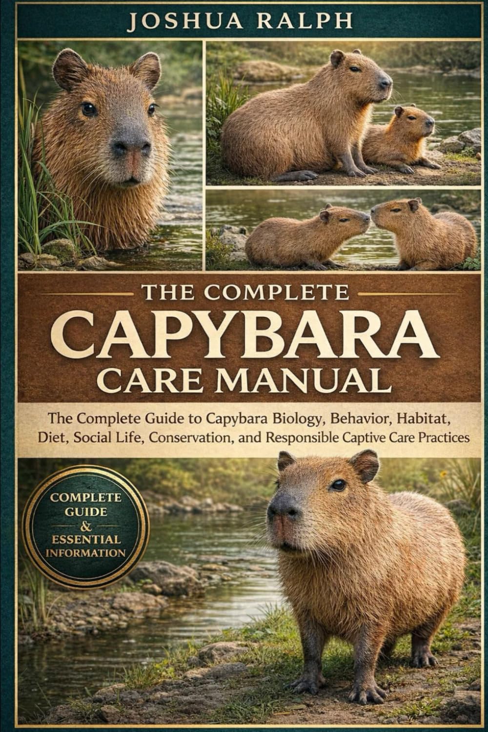 THE COMPLETE CAPYBARA CARE MANUAL: The Complete Guide to Capybara Biology, Behavior, Habitat, Diet, Social Life, Conservation, and Responsible Captive Care Practices