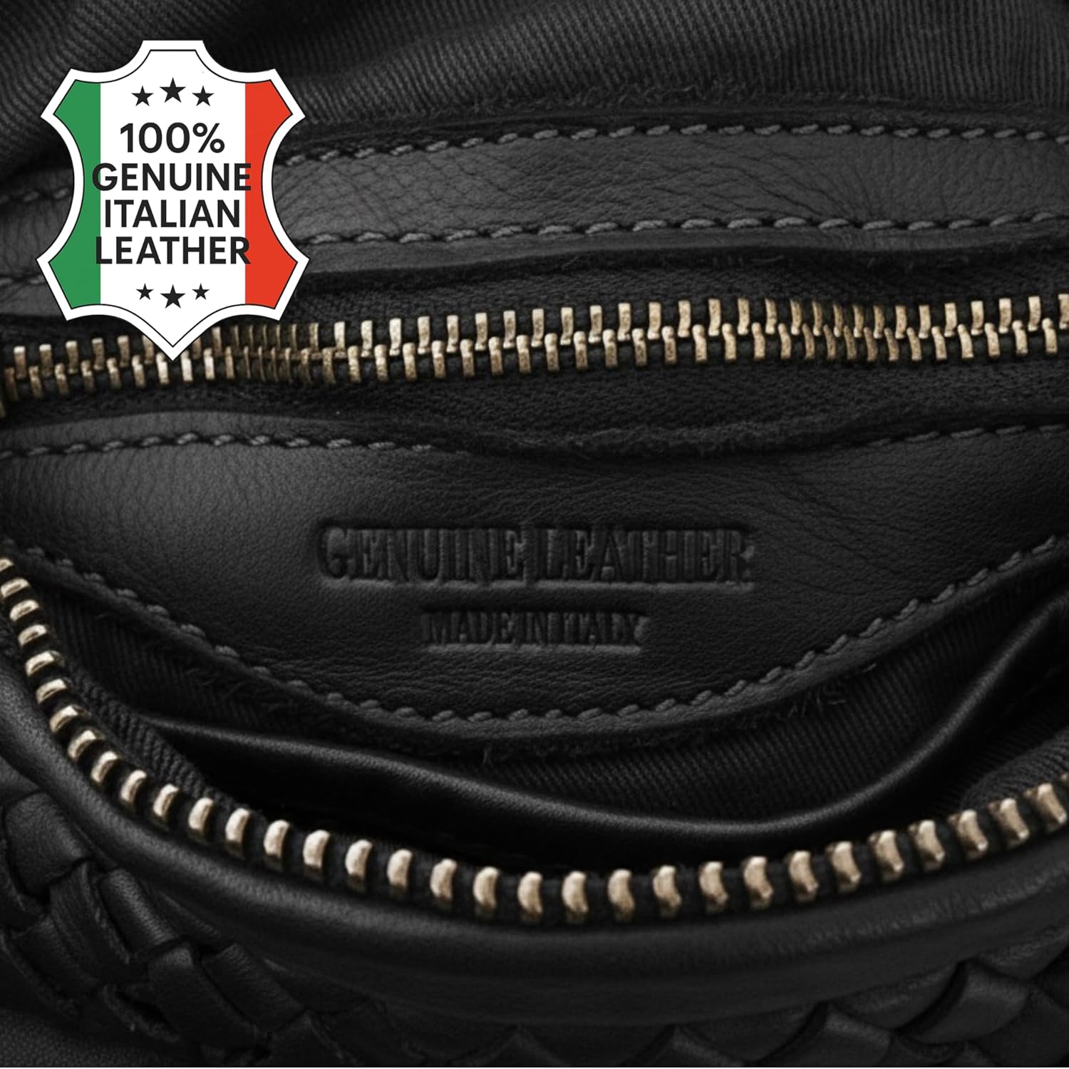 Italian Top Handle Genuine Leather Small Crossbody Bag for Women - Handcrafted Calfskin Italian Leather Purses - Image 9