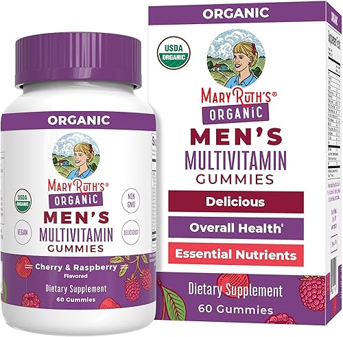 Vista 10 de Gomitas multivitamínicas para hombre con ingredientes orgánicos, vitaminas veganas para hombres Multivitamínicos diarios para hombres para apoyo