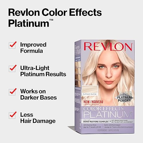 Miniatura 2 de Revlon Color Effects - Kit de resaltado permanente, sin amoníaco ni parabenos, 60 platino, 8 onzas (paquete de 1)