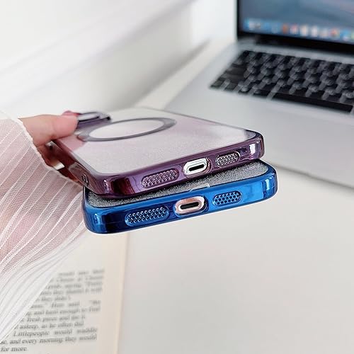 Miniatura 7 de Funda para iPhone 11 Pro con purpurina compatible con Magsafe [fuerte atracción magnética] Protección completa de la lente de la cámara, chapado de
