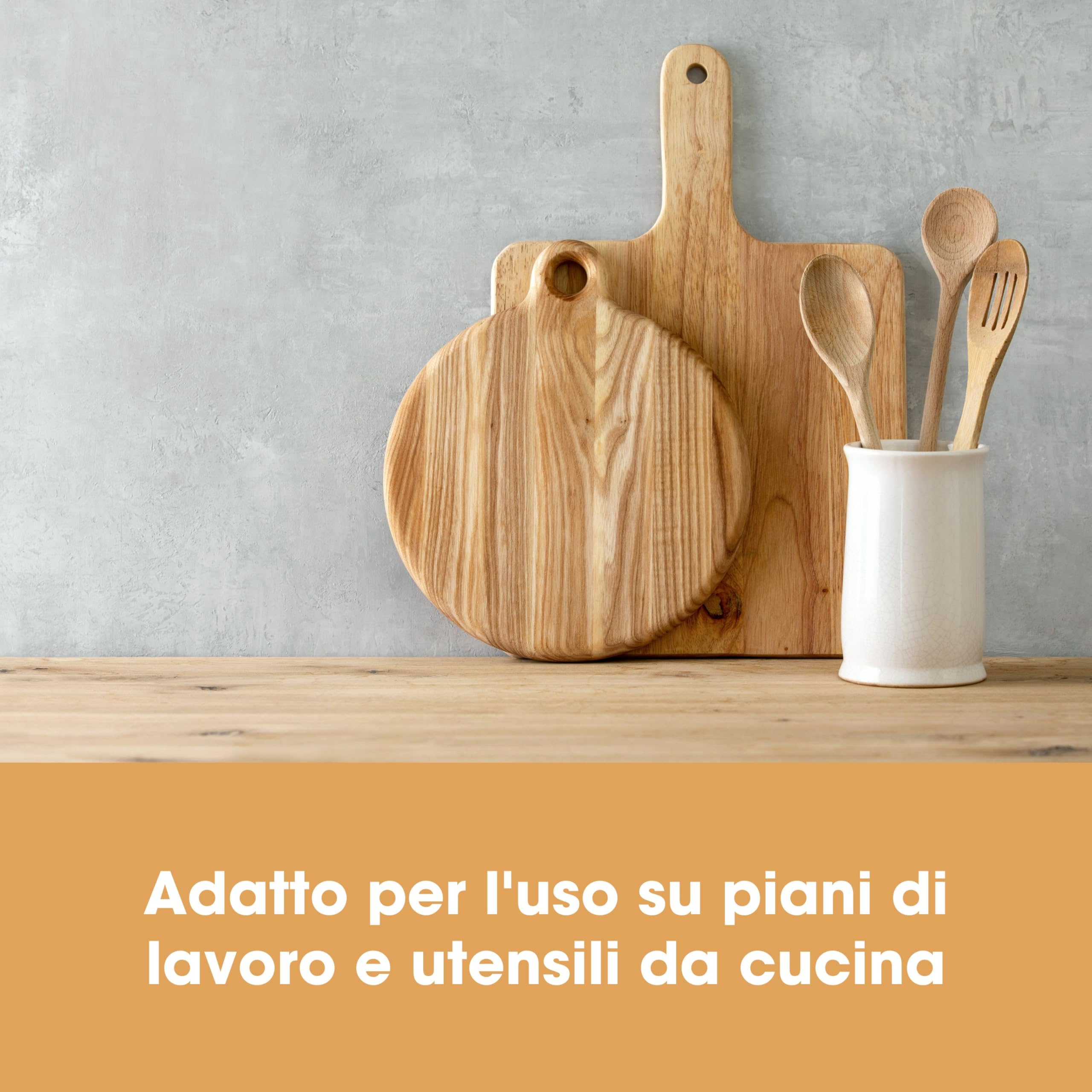 Furniture Clinic - Kit per la cura del legno, pulizia, ripristino e protezione per piani cucina e superfici in legno