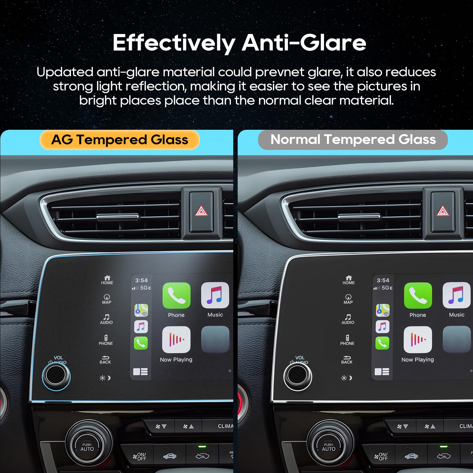 LFOTPP For 2022 Honda CRV Screen Protector Anti-Glare - 2018~2022 CRV (EX/EX-L/Touring) 7 inch Touchscreen [Matte] 2018 2019 2020 2021 2022 CRV Accessories Anti Fingerprint 9H Hardness Tempered Glass