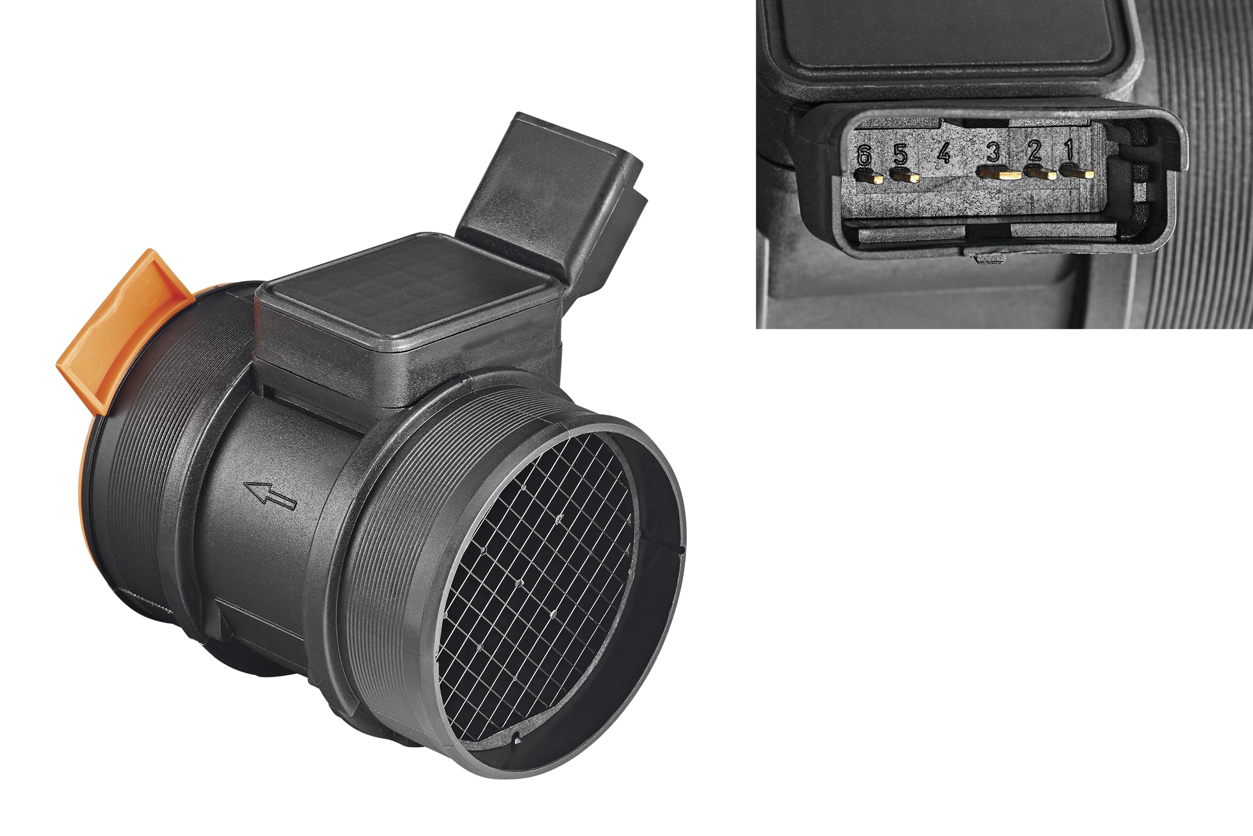 VALEO 253718 Air Mass Sensor Number of pins: Plug type: RECTANGULAR Integrated air temperature sensor: YES Mounting type: SIEMENS