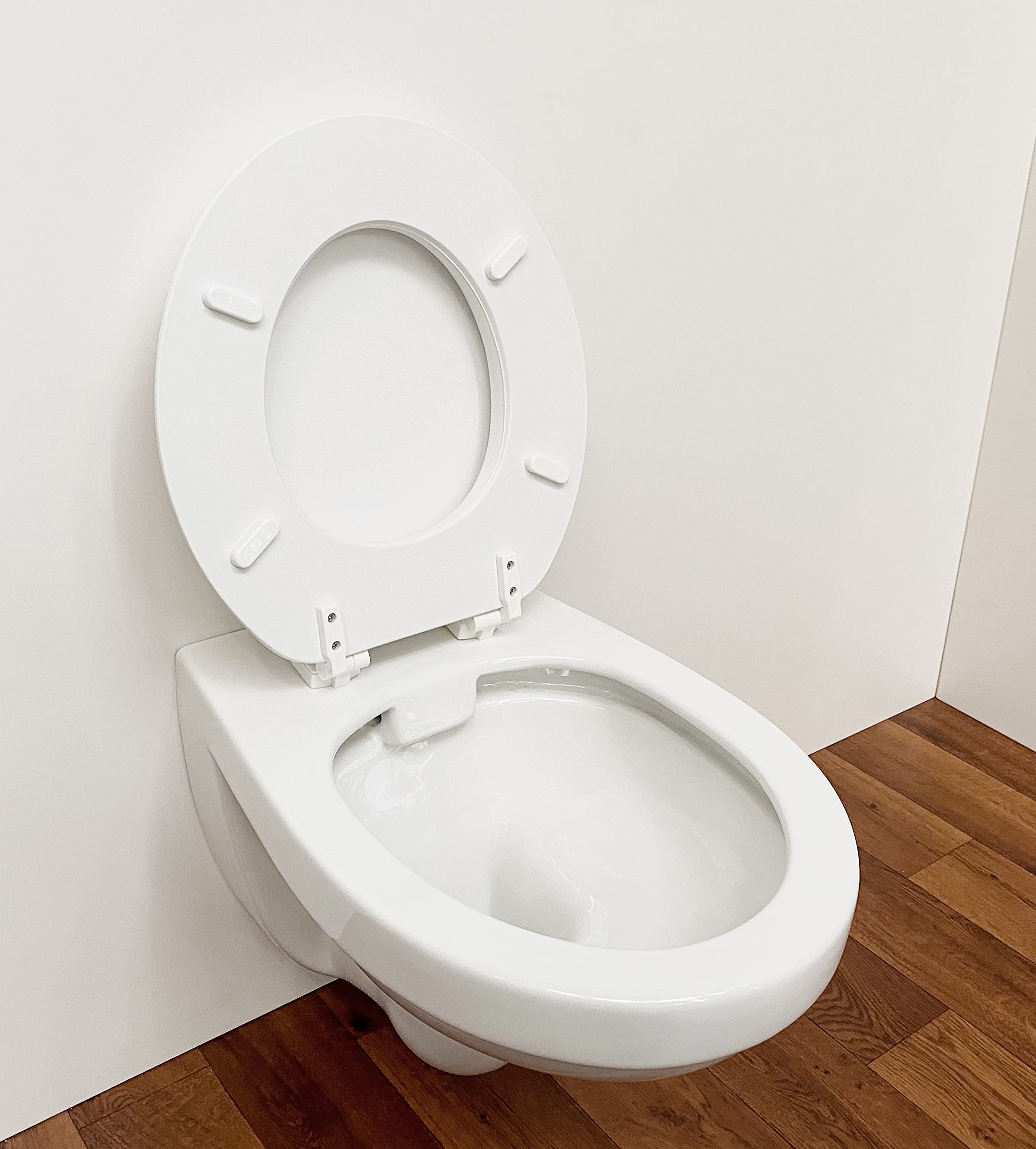 ADOB Soft WC Sitz gepolstert weich Lugano Plus Farbe Weiss extra stabil bis 200 kg belastbar