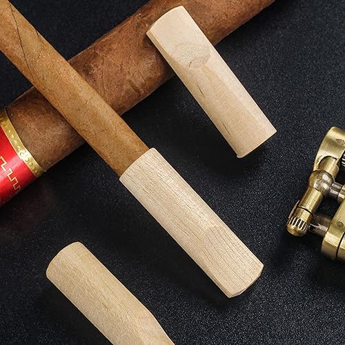 Miniatura 5 de Juego de 10 boquillas de cigarrillo, puntas de madera para cigarrillos, soporte para cigarros de madera para hombres y mujeres