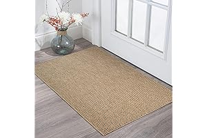 KOZYFLY 2x3 ft Washable Entryway Rug With Rubber Backing