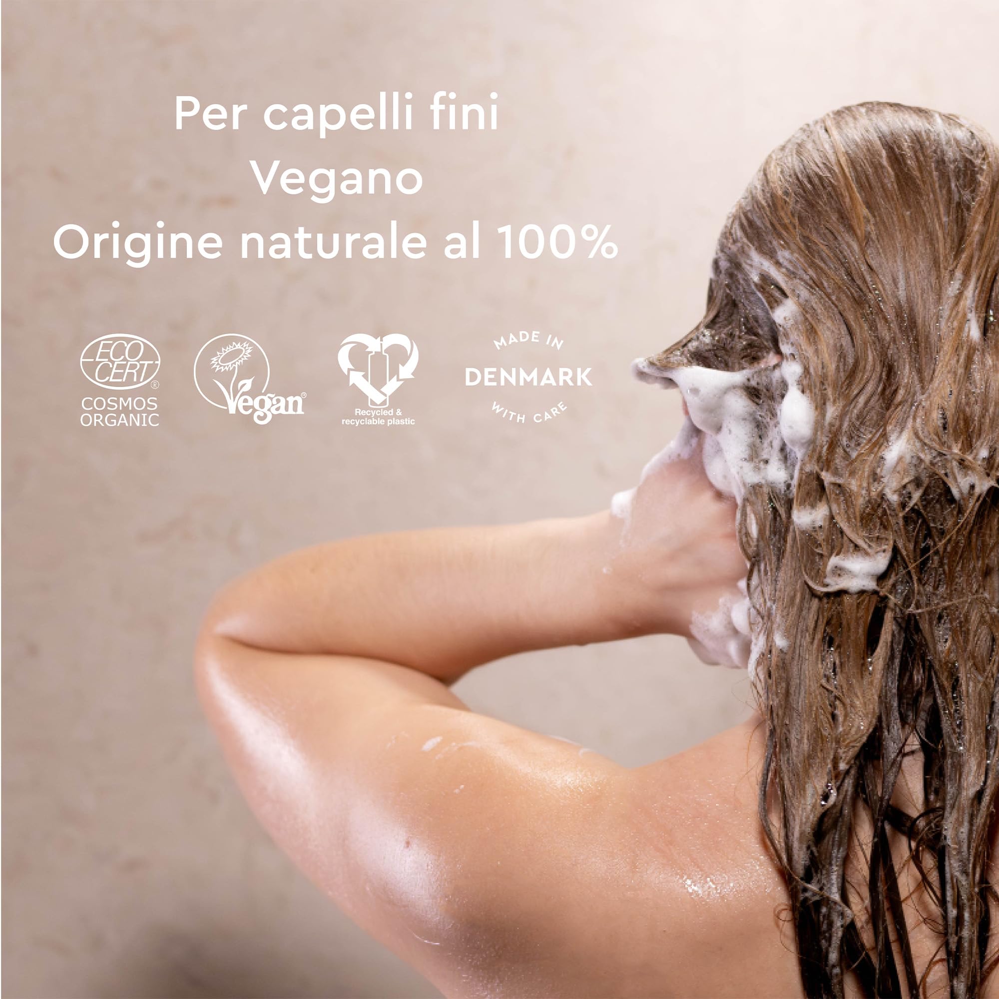 Urtekram Shampoo al Rosmarino per Capelli Fini - Shampoo Certificato Biologico Vegan, Formula Nutriente e Rinforzante, Aloe Vera e Glicerina per Capelli Sani e Voluminosi, 500 ml (Confezione da 1)