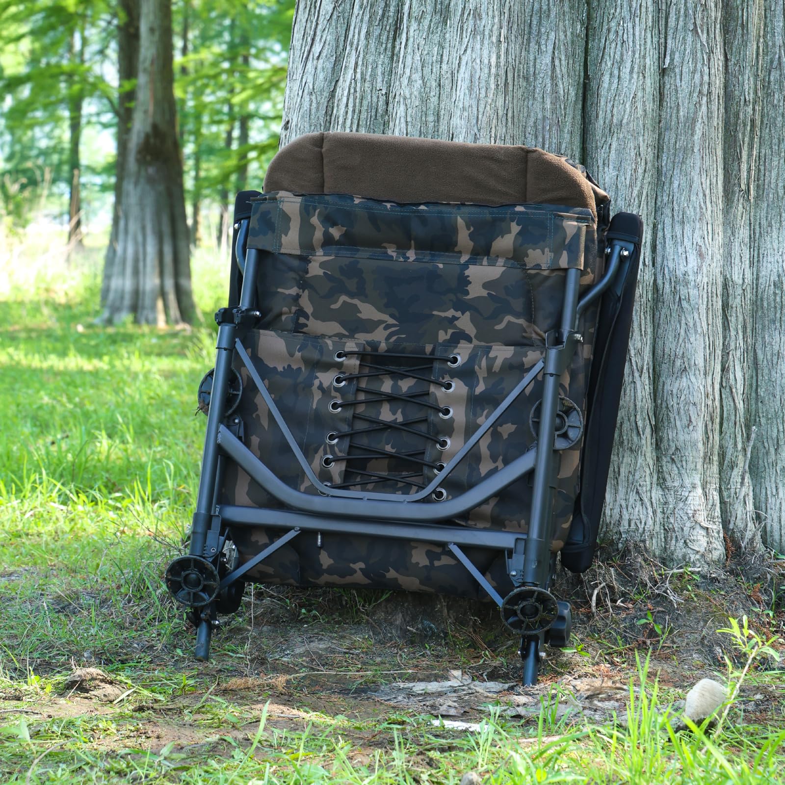 MK-Angelsport Sedia da pesca XXXL Kingsize Big Boy 2.0", portata fino a 150 kg, comoda sedia da campeggio Carp Chair