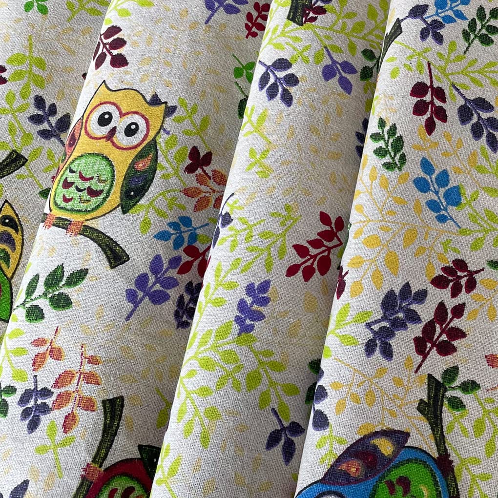 Schattige Bosuilen Jersey Katoen | Perfect voor Baby- en Kinderkleding - Stoffen Online