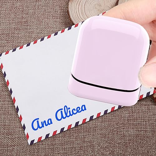 Miniatura 4 de Sello de firma personalizado, sello personalizado con nombre, 4 estilos, 5 colores de tinta y 10 opciones de fuente