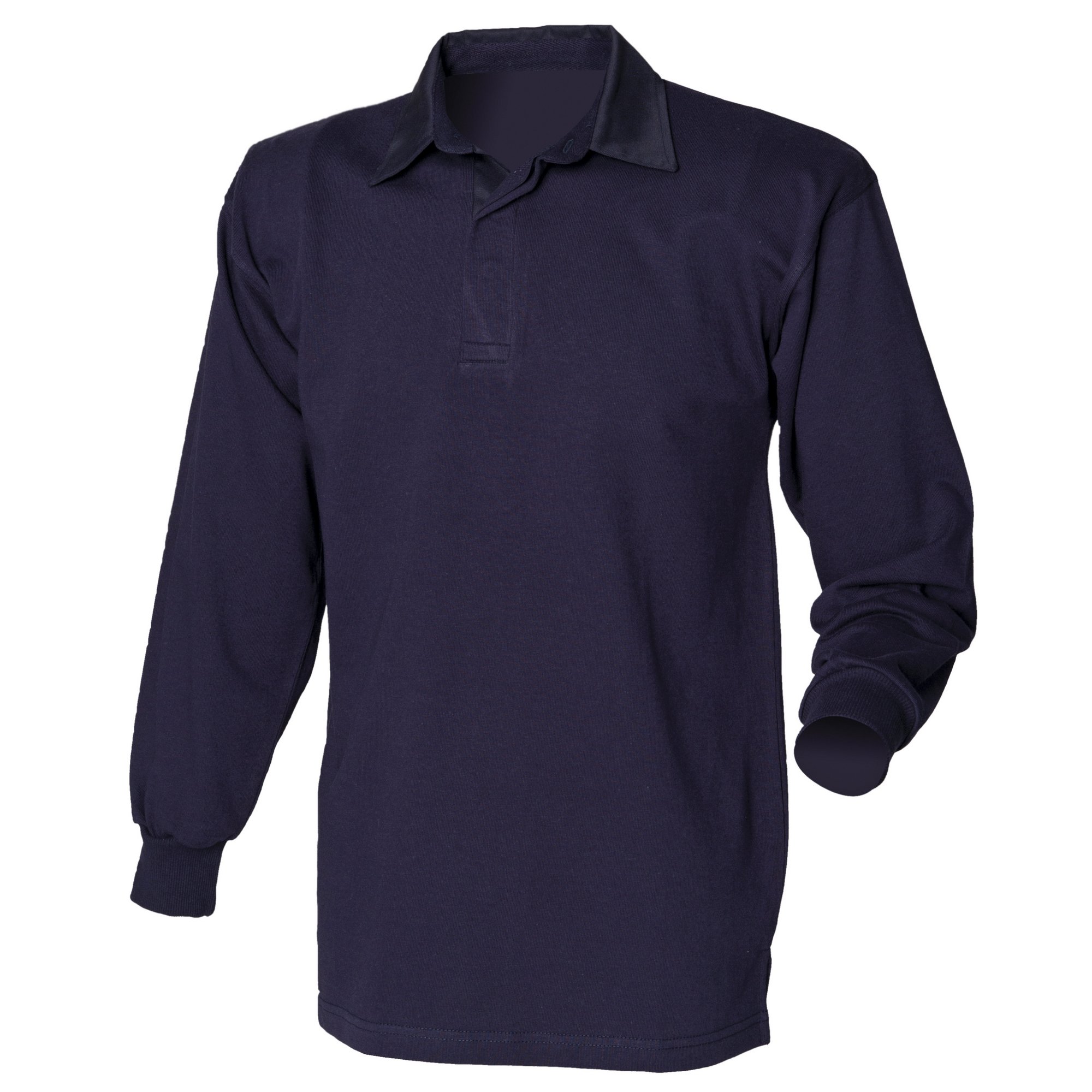 Front Row Men's Navy/Navy Polo Shirt Blue Blue XX-Large