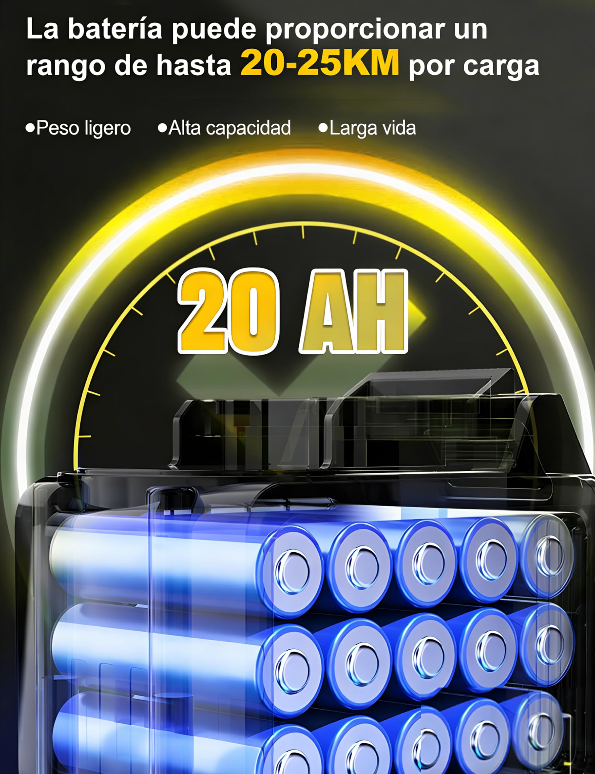 Silla de ruedas eléctrica portátil plegable con asientos más anchos, batería de litio extraíble de 20 Ah, alcance de 25 km, silla de ruedas eléctrica para discapacitados y personas mayores
