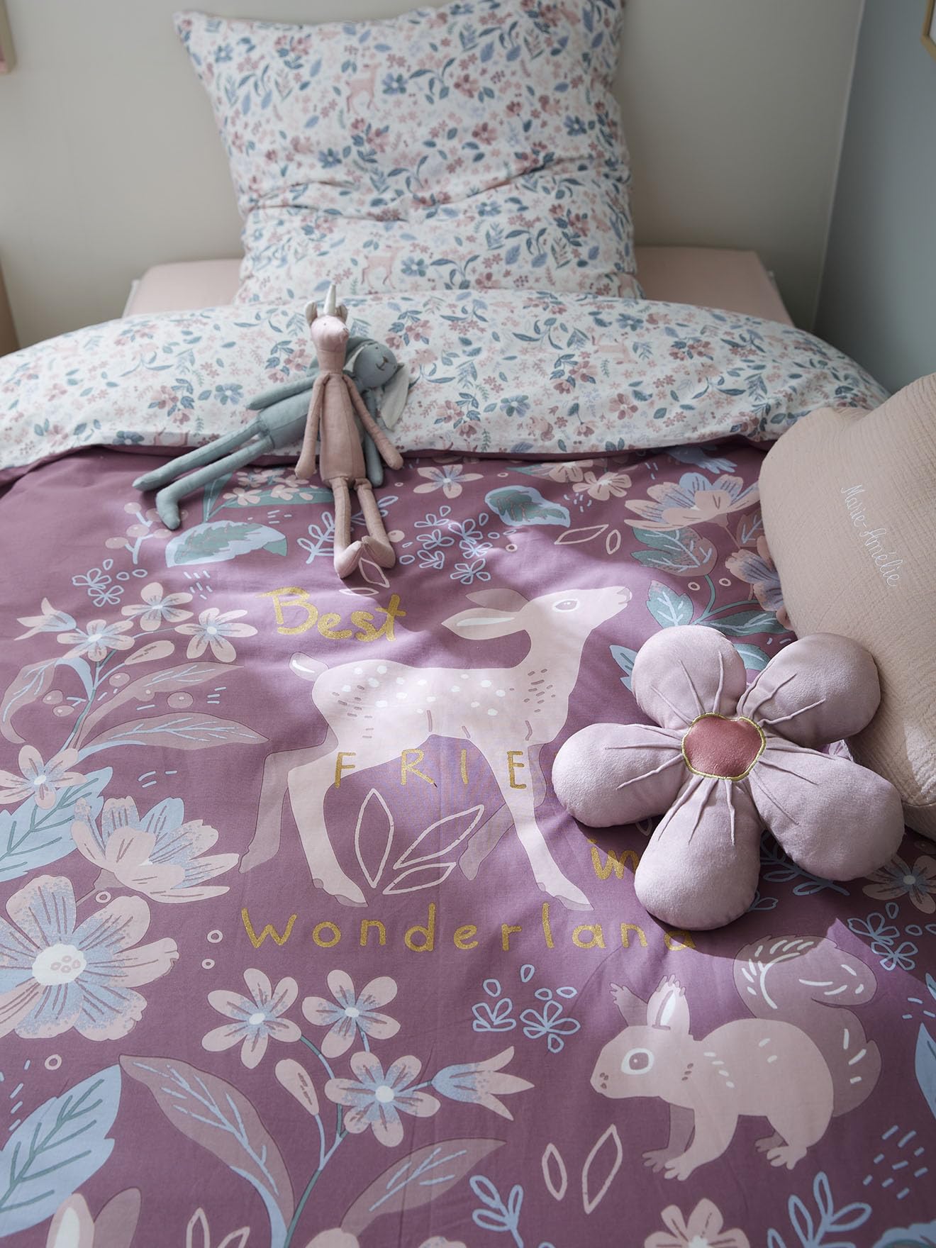 VERTBAUDET Parure Enfant Magicouette Victoria Prune 140X200