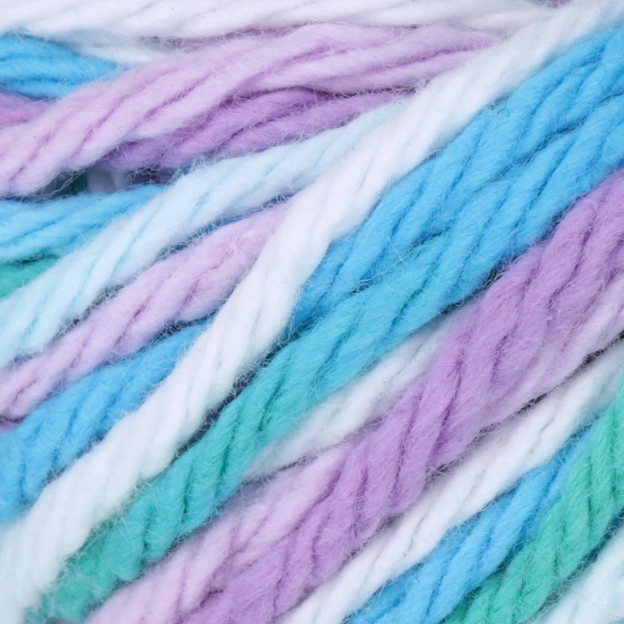 Lily Sugar 'N Cream The Original Ombre Yarn, 2oz, Gauge 4 Medium, 100% Cotton, Beach Ball Blue - Machine Wash & Dry