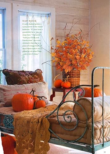 Miniatura 5 de Hollyone 3 hojas de abedul artificiales de otoño con tallos de 33 pulgadas, ramas de hojas de otoño sintéticas de seda en aerosol, hojas de otoño