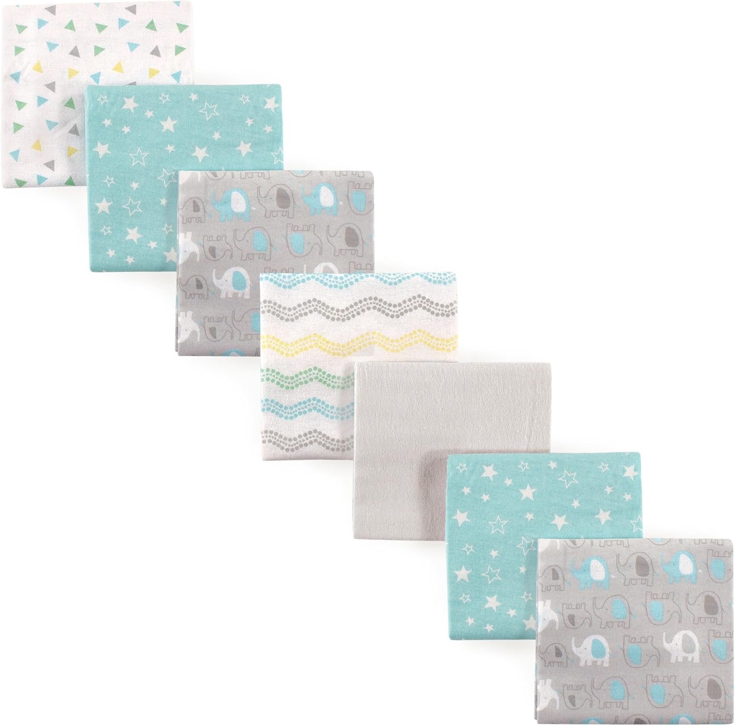 Luvable Friends Unisex Baby Cotton Flannel Receiving Blankets