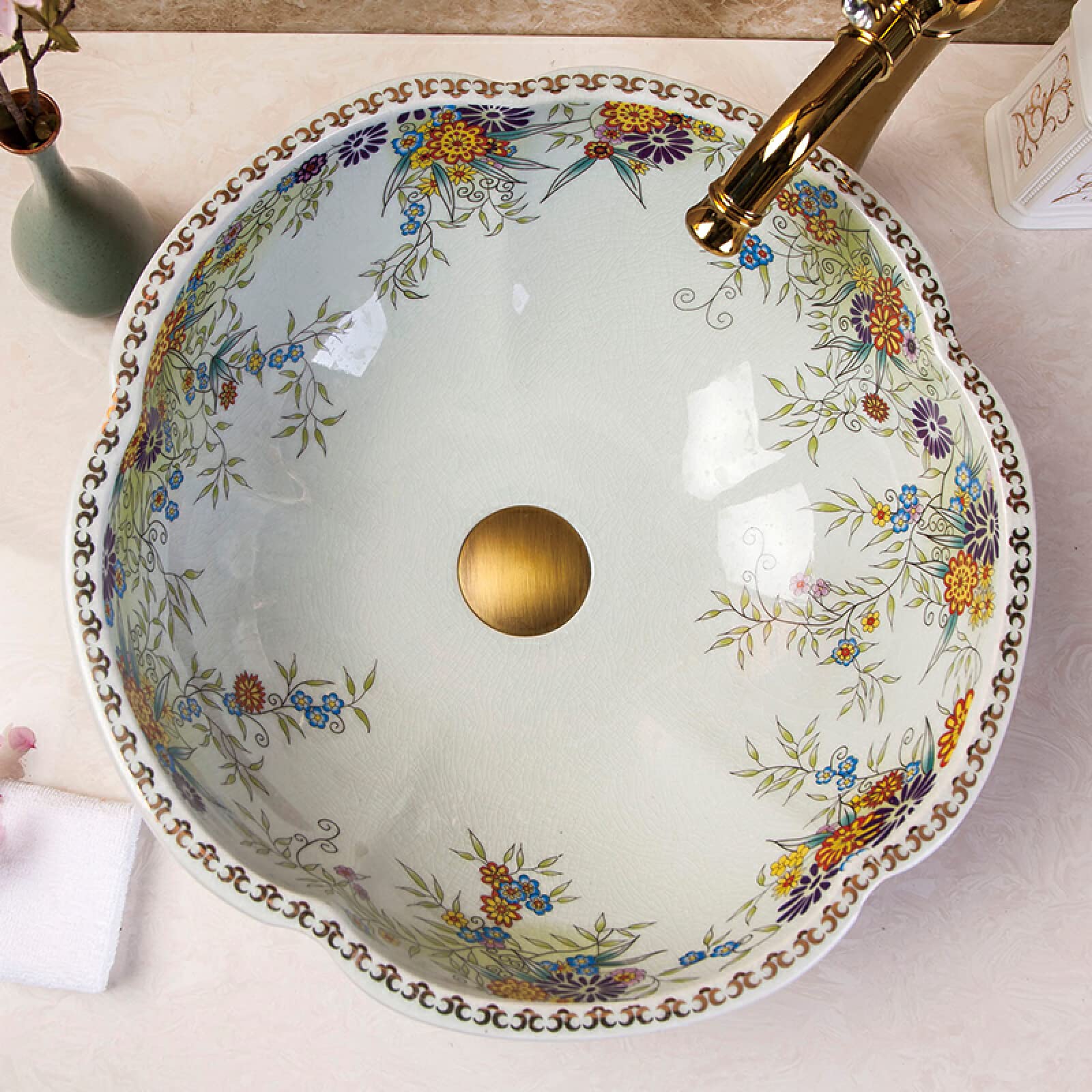 Umywalka Łazienkowa Nablatowa, Umywalka Łazienkowa, Umywalka Artystyczna, Umywalka Ceramiczna Nablatowa, Umywalka Łazienkowa, Ceramiczna Umywalka Do Rąk