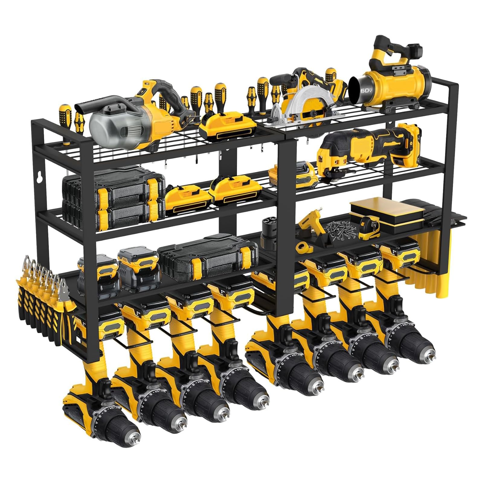 Power Tool Organizer Upgrade Large Wall Mount, Cordless Tool