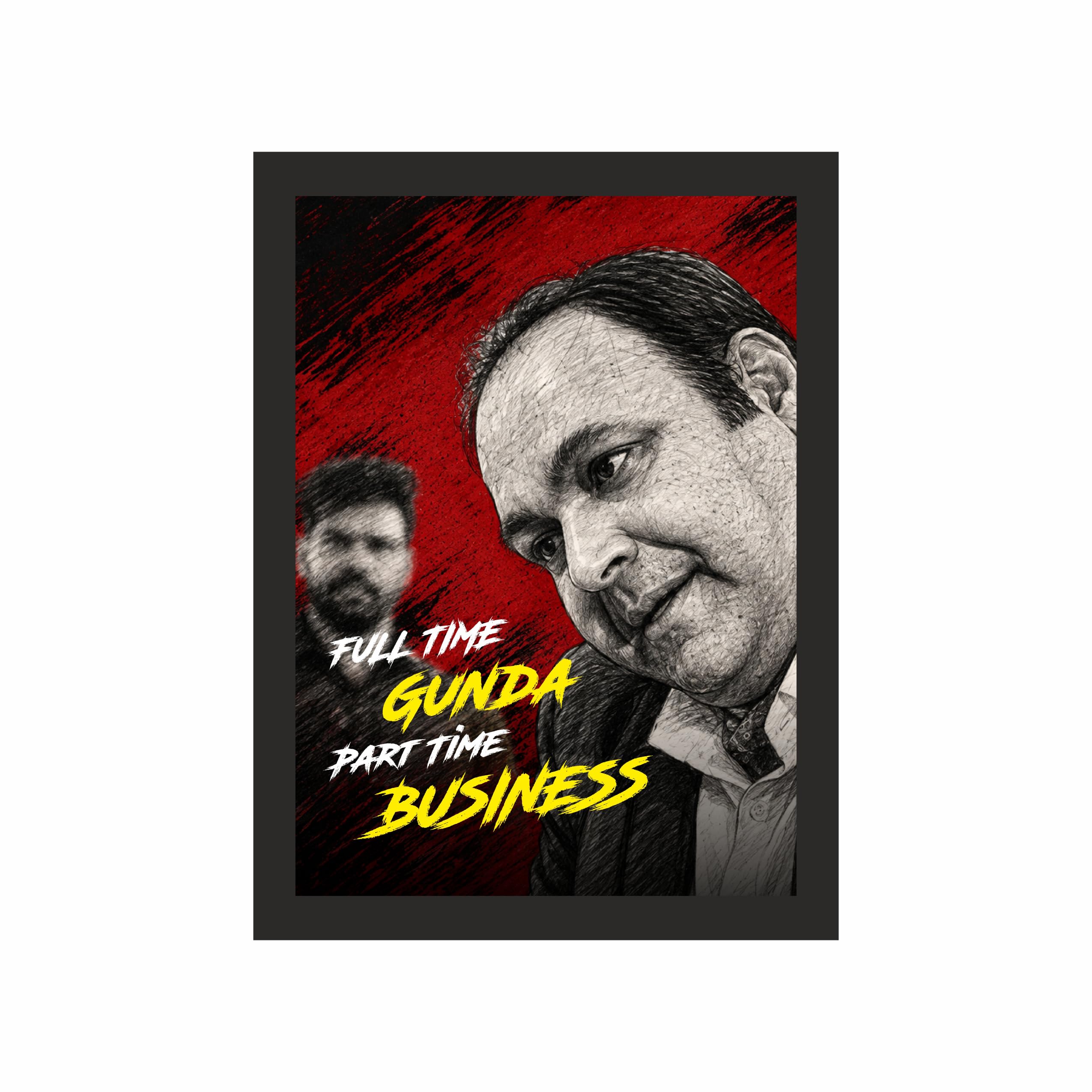 Full Time Gunda Business Portrait Photo Frame A4 Black – view 3