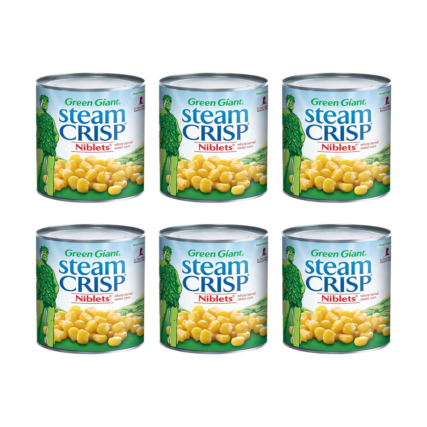 Green Giant Niblets Whole Kernel Sweet Corn, 11oz Cans (Pack of 6) - Tender, Sweet Kernels Ready to Enjoy