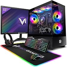 VIBOX I-505 Full Gamer PC • 22" Display • AMD Ryzen 3 3200G 4.0GHz • Radeon Vega 8 • 16GB RAM • 500GB NVMe M.2 SSD • Linux OS • WiFi