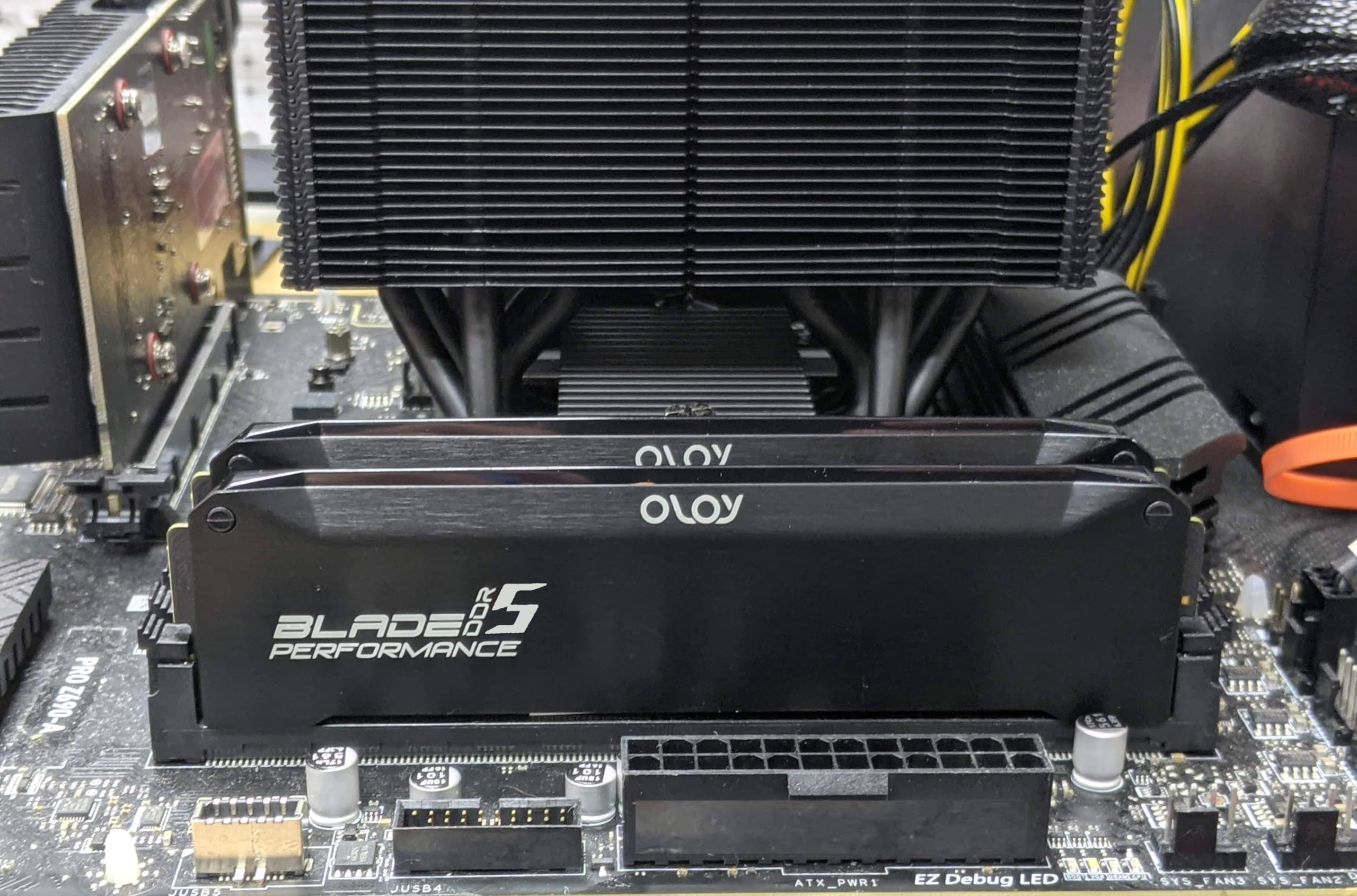 OLOy DDR5 RAM 32GB (2x16GB) Black Hairline Blade 6800 MHz CL32