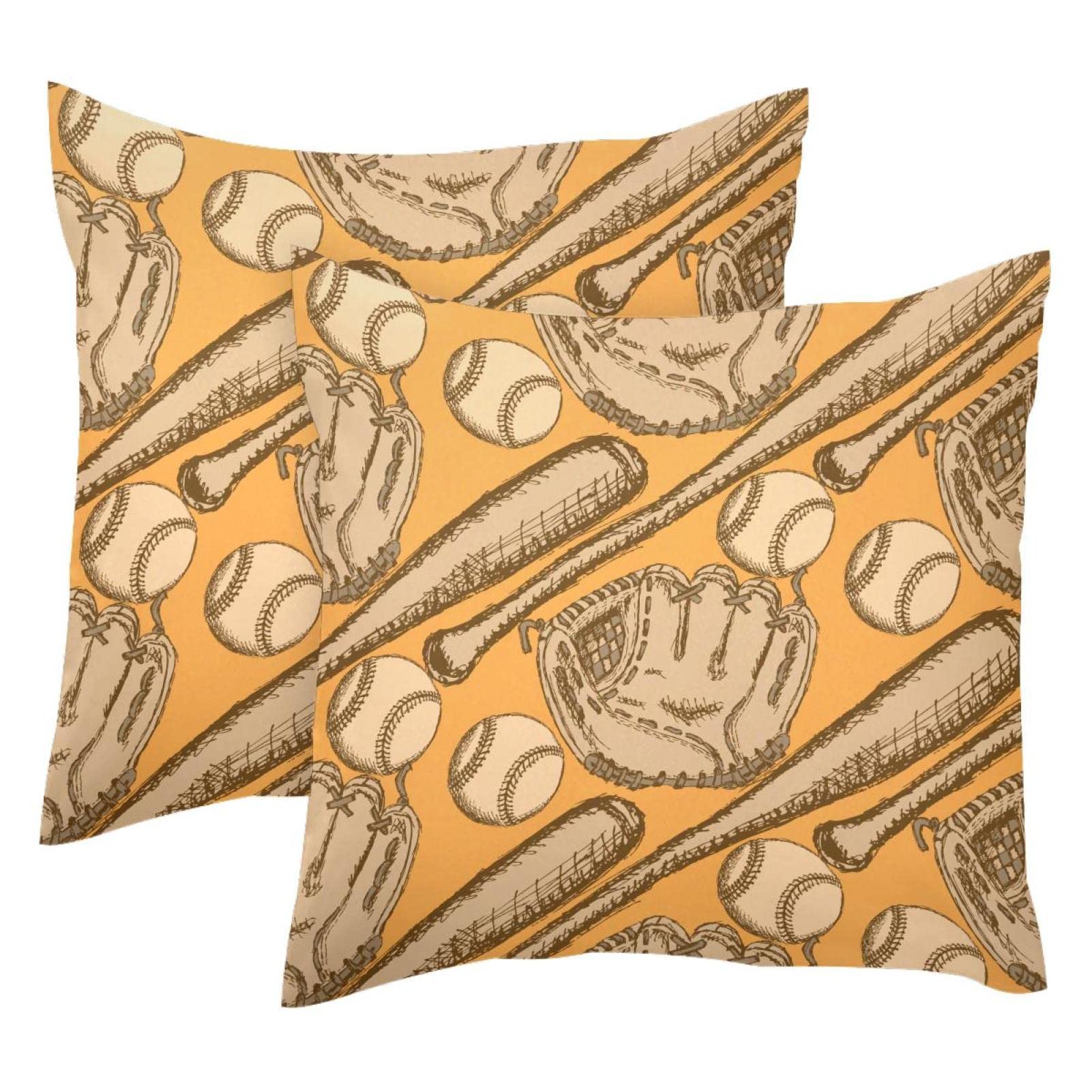 Housse de coussin velours doux baseball motif de haute qualité pour salon chic