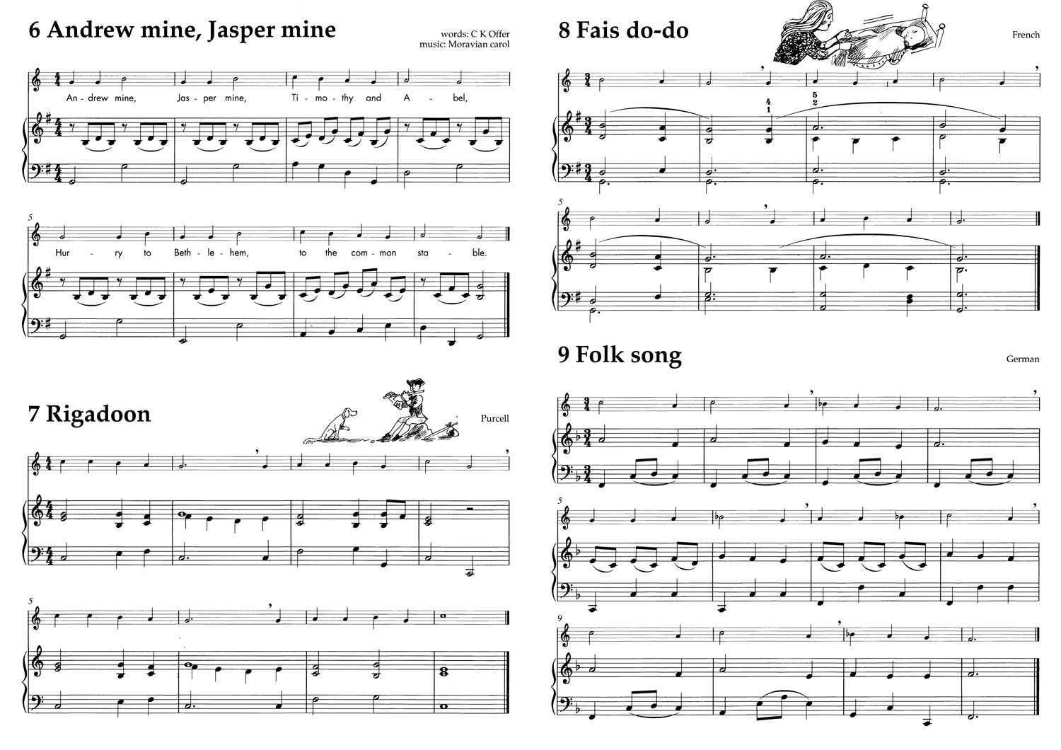 Abracadabra Flute Piano Accompaniments: The way to learn through songs and tunes