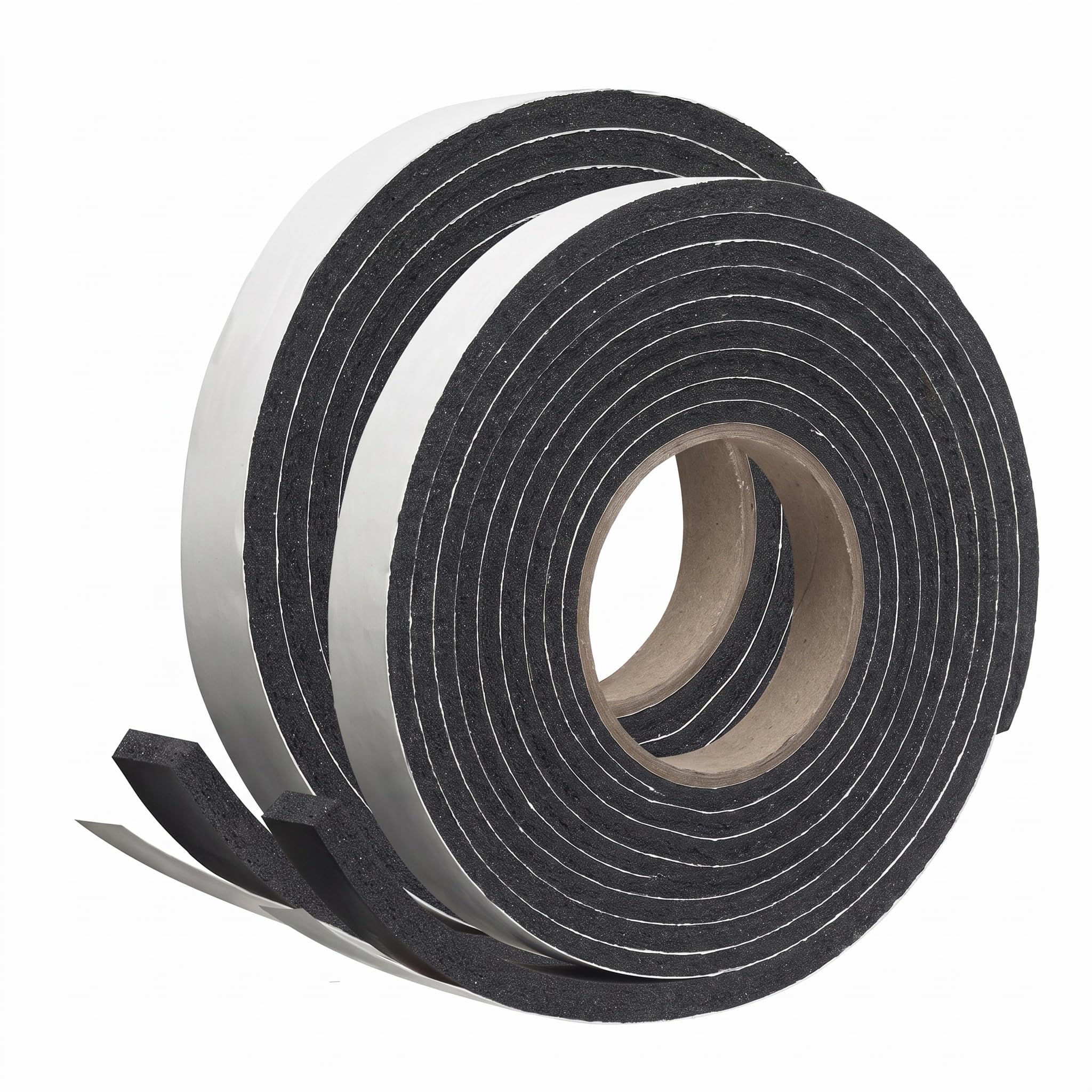 Frost King P Self-Stick Rubber Foam Weatherseal, 1" W, 5/16" T, 10 ft L, Black (Pack of 2)