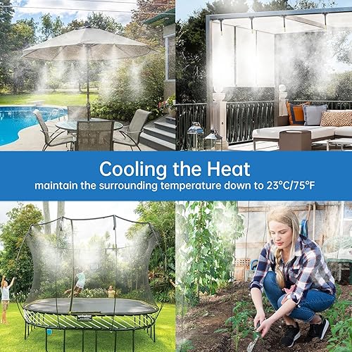 Miniatura 8 de Kit de riego automático por goteo de 360, boquilla de pulverización universal ajustable, sistema de atomización de cobre resistente para