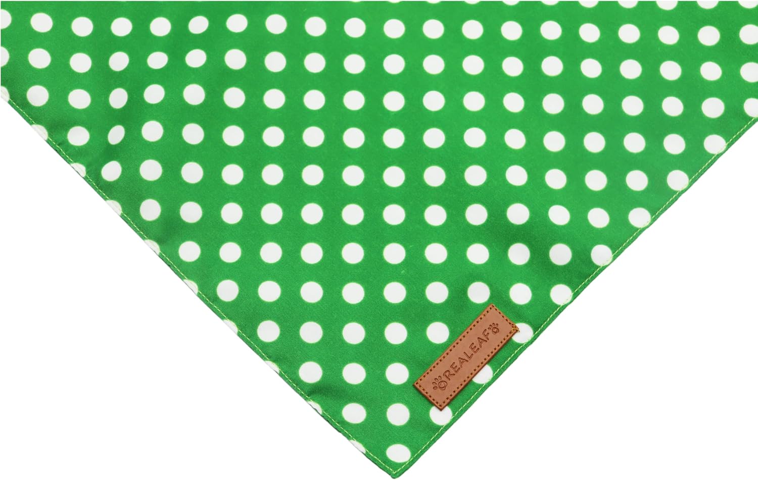 Realeaf St. Patrick's Day Dog Bandanas 2 Pack, Reversible Green Shamrock Polka Dots Pet Scarf for Boy and Girl,Holiday Bandana for Small Medium Large and Extra Large Dogs (Small) image 5