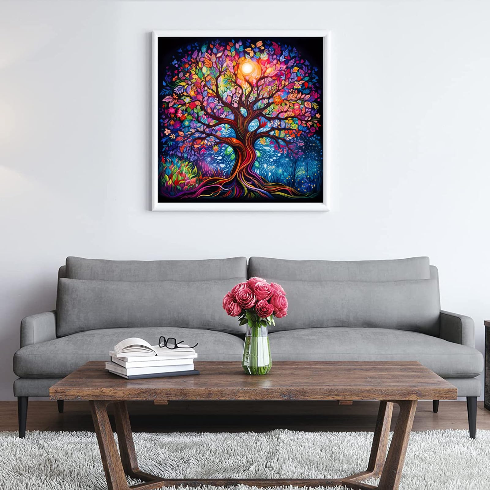 ダイヤモンドアート 絵画 スクエアビーズ 生命の木 150x50cm ダイヤモン ダイヤモンドアート 絵画 スクエアビーズ 生命の木 150x50cm