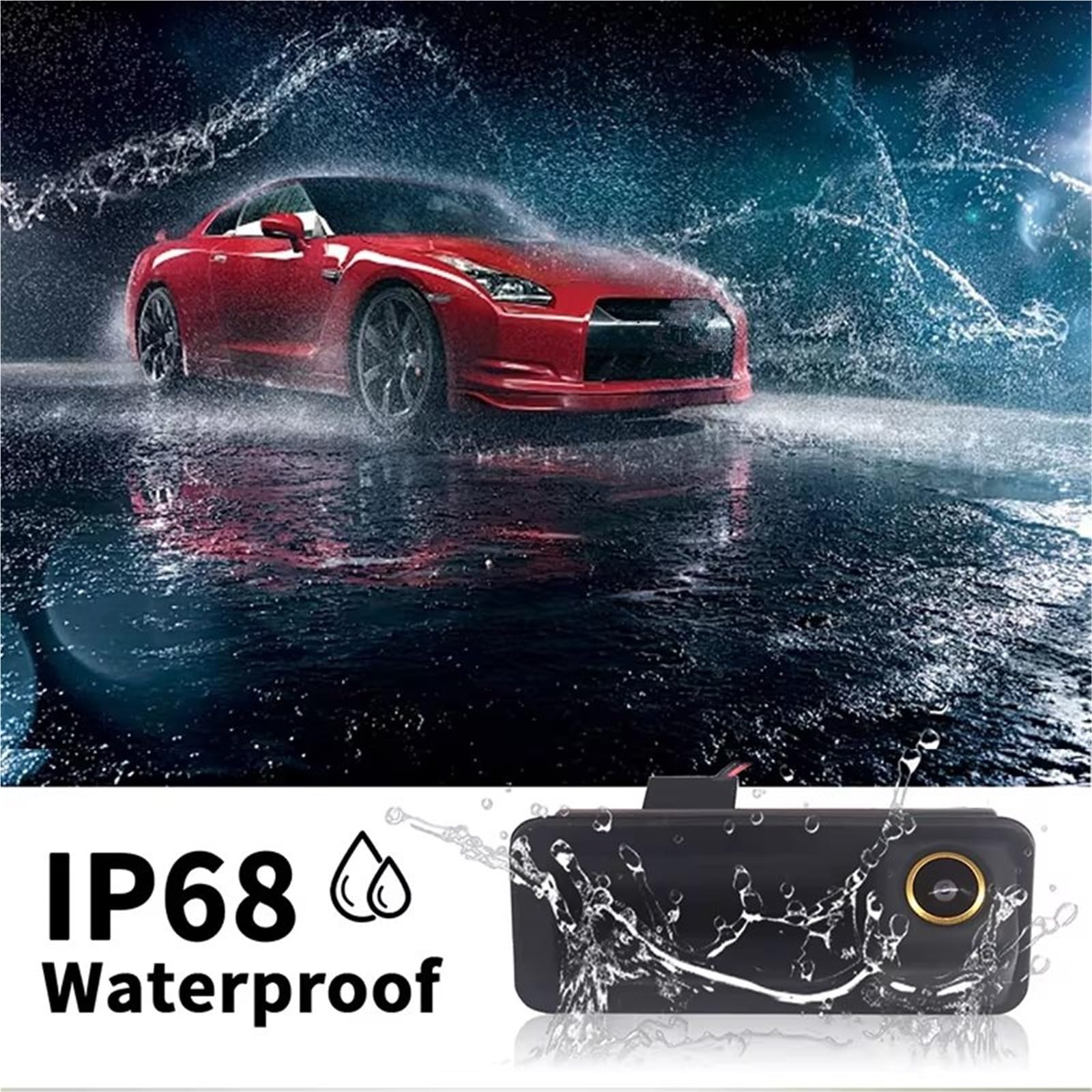 Cámara Aparcamiento Cámara Visión Trasera Vehículo AHD 1080P 170° para Ford para Focus 2 MK2 para Mondeo MK4 para S-MAX para C-MAX(CVBS-AHD)
