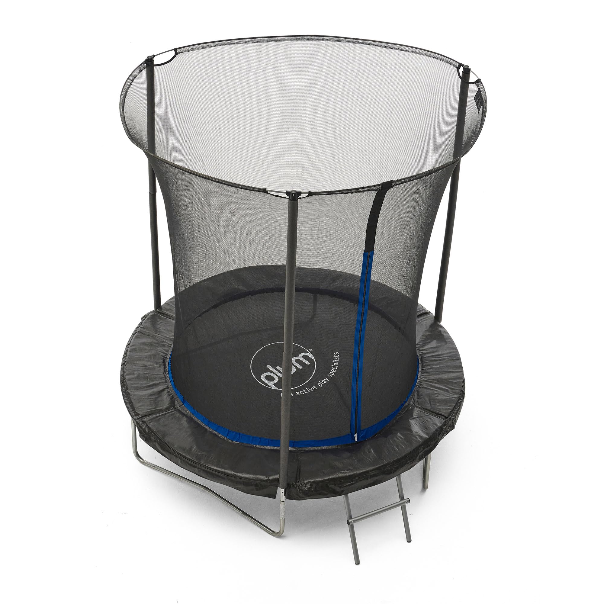 Plum 8ft/10ft Garden Trampoline with Safety Enclosure Net & Ladder (6ft / 180cm)