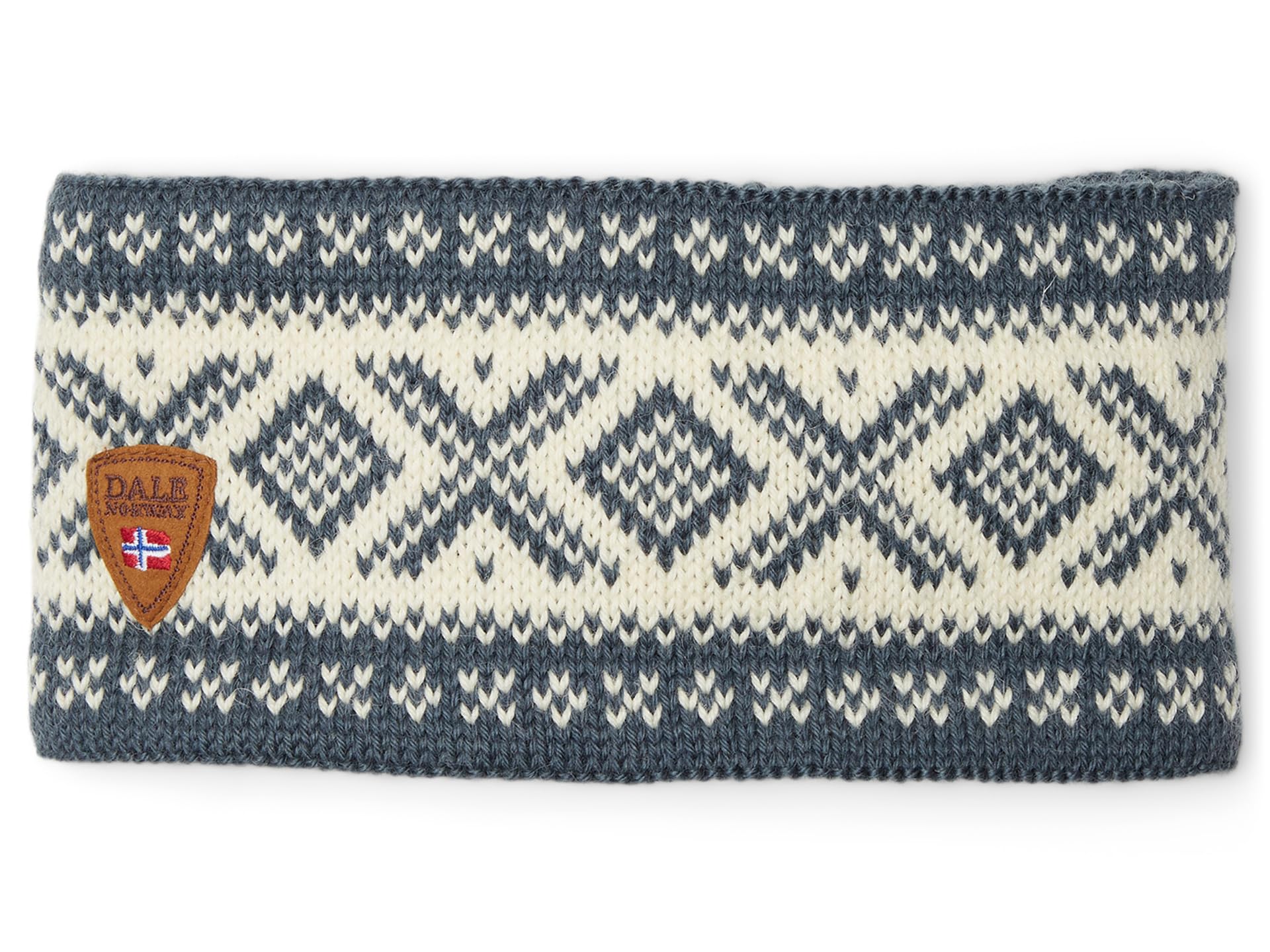 Dale of Norway Standard Cortina 1956 Headband, Steel/Off White-image-36