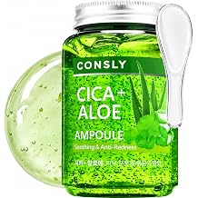 Cica & Aloe All-in-One Ampoule - Soothing Gel Serum for Sensitive Skin, 3-in-1 Toner Essence Serum, Centella Asiatica & Aloe Vera, Korean Skincare 250 ml / 8.45 fl oz