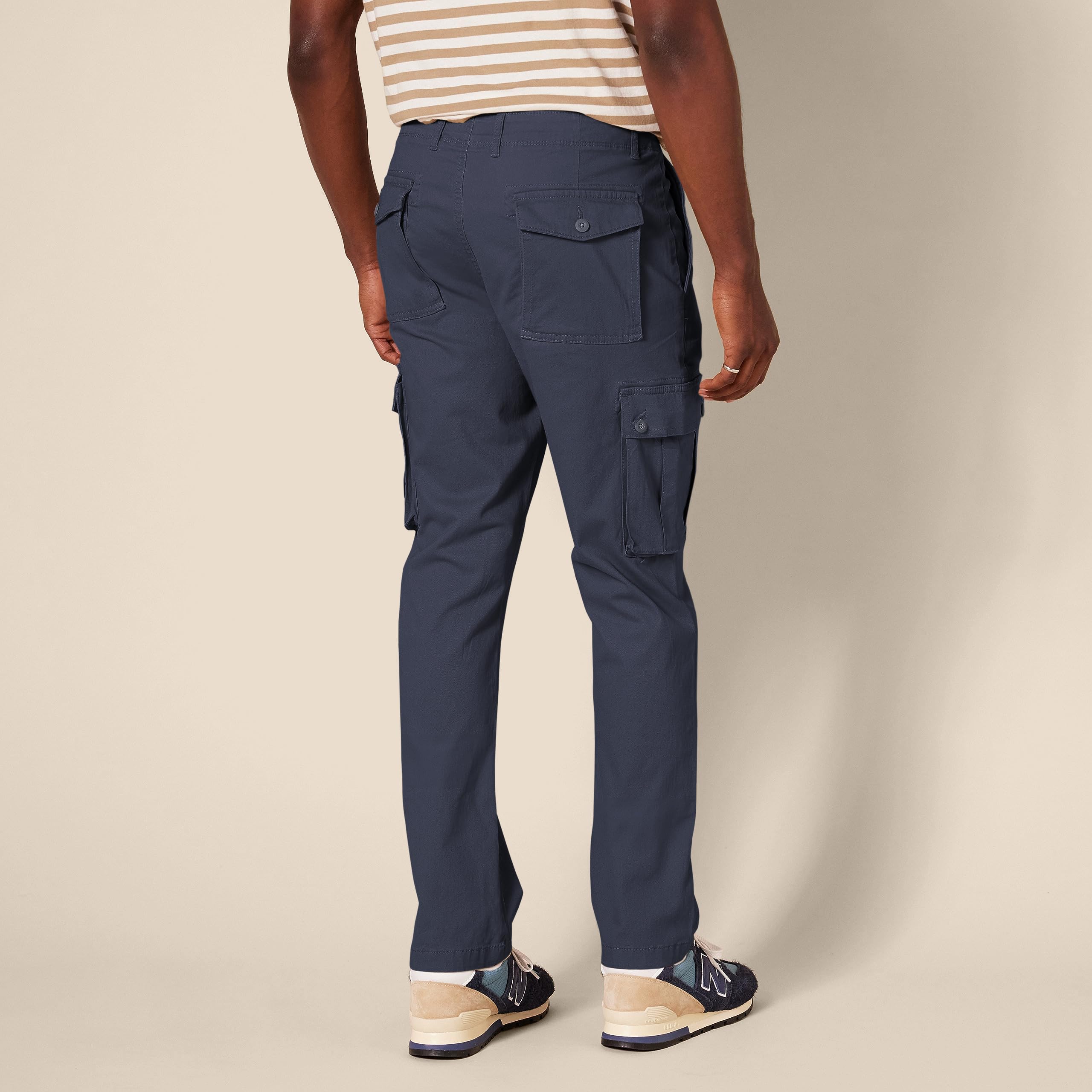 Amazon Essentials Uomo Pantaloni Cargo Elasticizzati e Aderenti (Disponibili nelle Taglie Big & Tall)