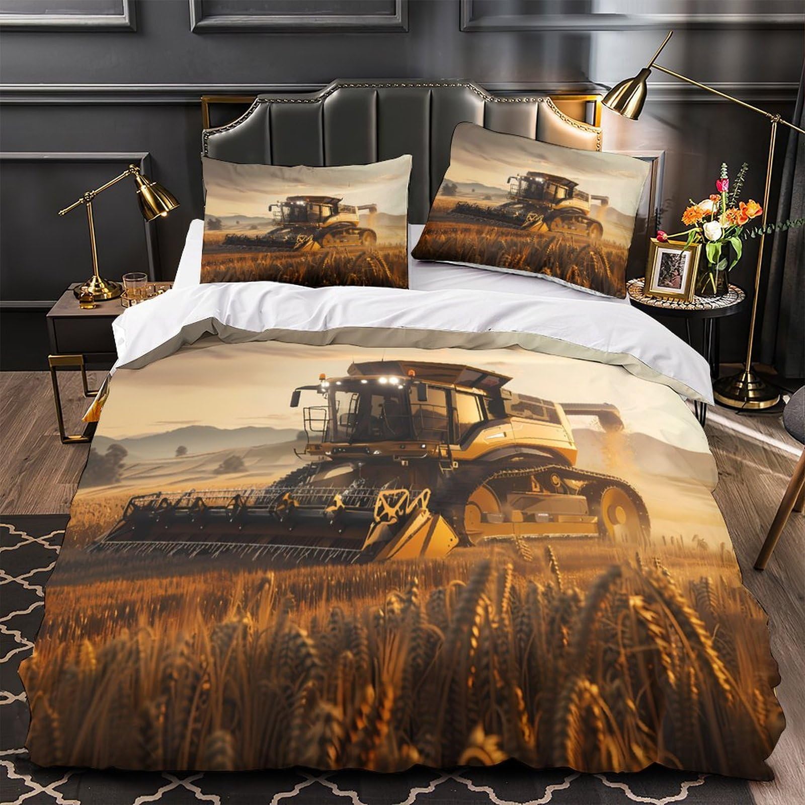 Housse couette fantômes d'halloween 3D fini les allergies parure de lit 260x220