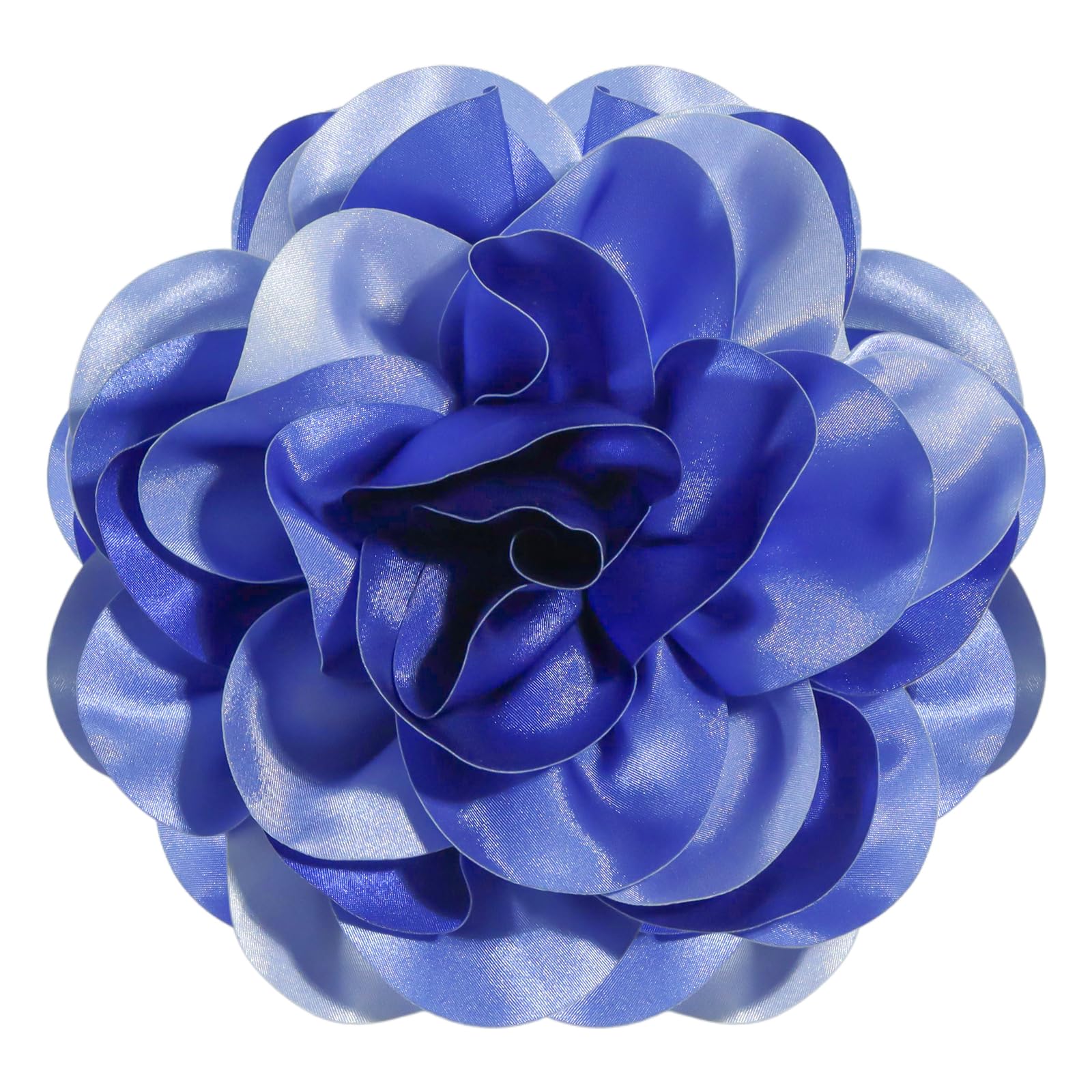 Big Flower Dainty Satin Fabric Rose Flower Brooches Large Rose Flowers Satin Lapel Brooches for Women Wedding Dinner Party Decoration 7.48 Inches
