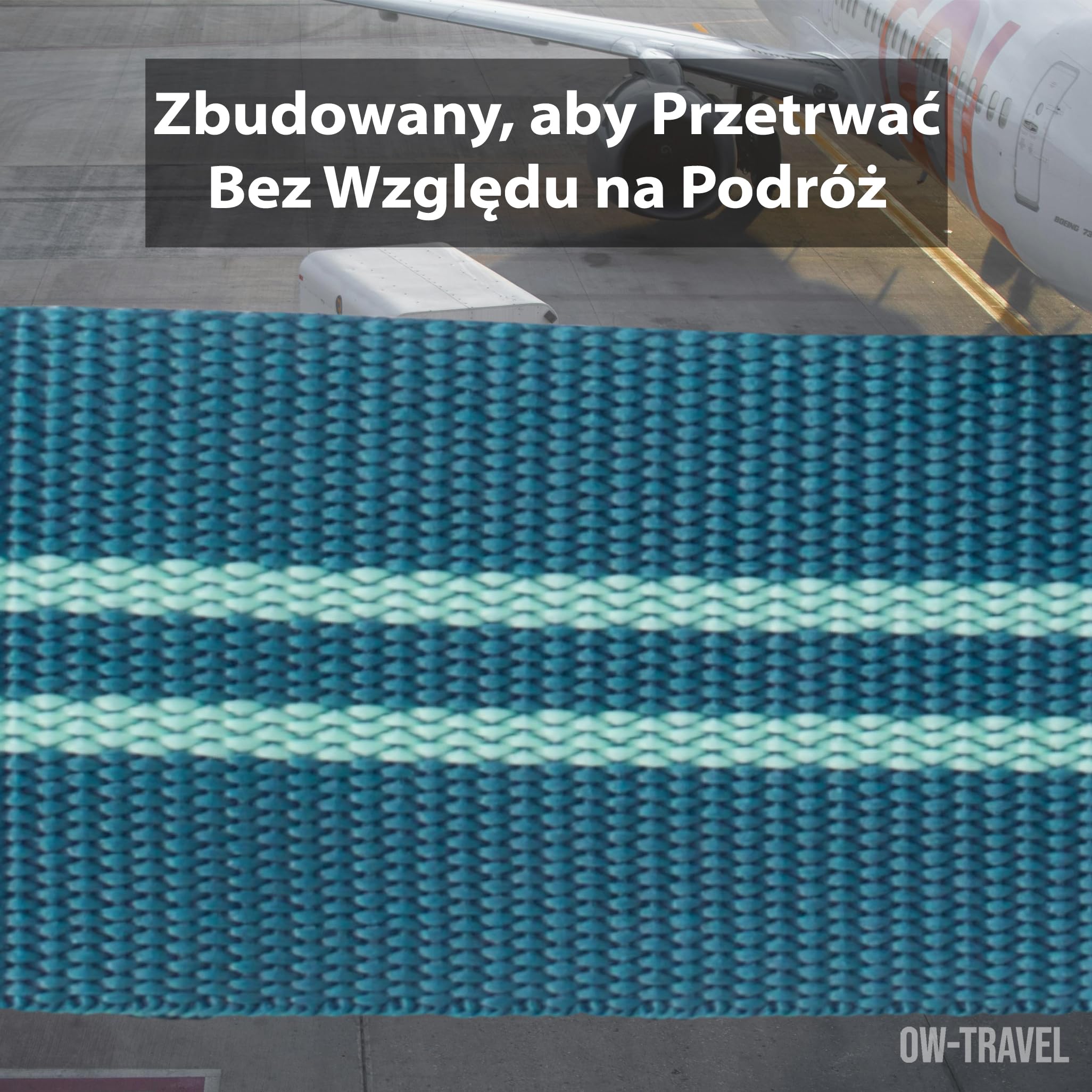 OW-Travel Spersonalizowane paski bagażowe z zamkami do walizek(Niebieski/Zielony) Łatwe do zauważenia paski walizkowe TSA etykietami bagażowymi.Pasek podróżny blokadą.Zamykane zamki do walizki