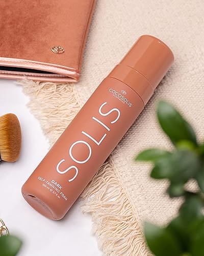 Miniatura 5 de COCOSOLIS SOLIS Loción autobronceadora oscura para rostro y cuerpo, mousse para un bronceado rico, natural y duradero, con DHA vegetal (6.8 fl oz)