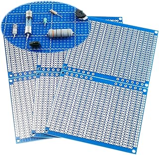 YUNGUI 6PCS Solderable Breadboard,824 Holes 70x90x1.6mm PCB Board for DIY Prototype Soldering and Electronic Project with Arduino Kits