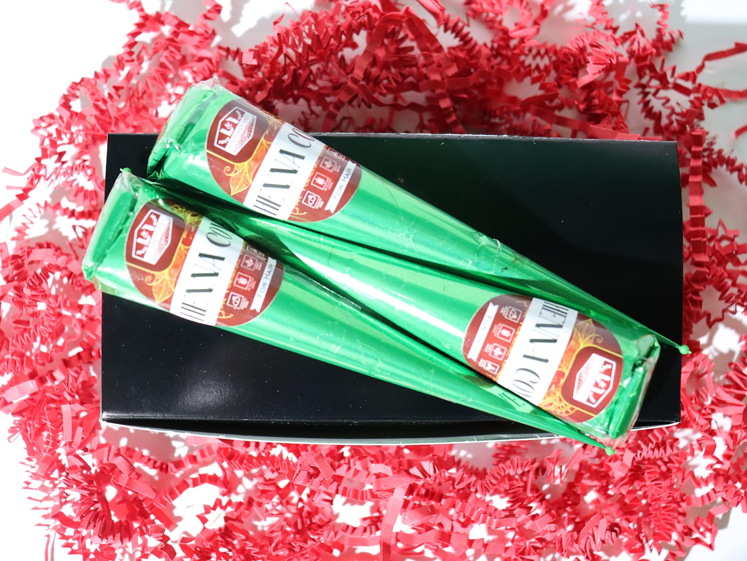 L&I Apothecary 3 Pack 100% Natural Ready to Use Reddish Brown Henna Hair Color. Hair Color Hair Dye Cones